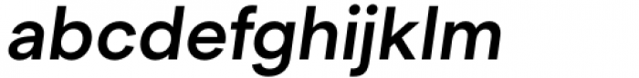 Segment Semi Bold Italic Font LOWERCASE