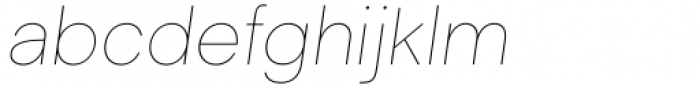 Segment Thin Italic Font LOWERCASE