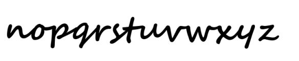 Segoe Script Std Bold Font LOWERCASE