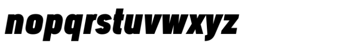 Segovia Narrow Extra Bold Italic Font LOWERCASE