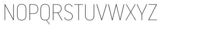 Segovia Narrow Thin Font UPPERCASE