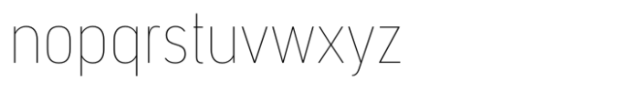 Segovia Narrow Thin Font LOWERCASE