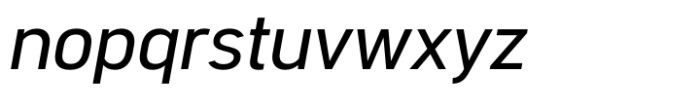 Segovia Normal Italic Font LOWERCASE