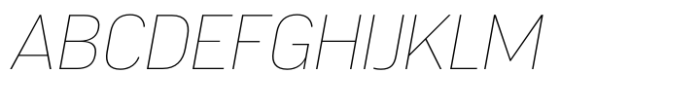 Segovia Normal Thin Italic Font UPPERCASE