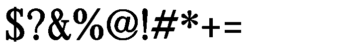 Seibi Akabane Bold Font OTHER CHARS