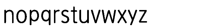 Seibi Atago Demibold Font LOWERCASE