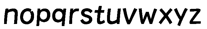 Seibi Kakupop Bold Font LOWERCASE