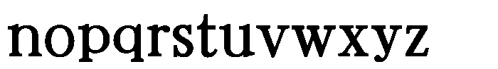 Seibi Shiomi Bold Font LOWERCASE