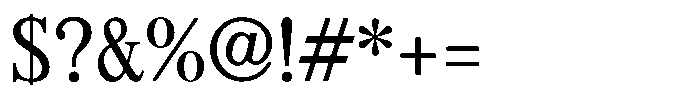 Seibi Shiomi Demibold Font OTHER CHARS