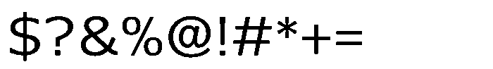 Seibi Yuni Light Font OTHER CHARS