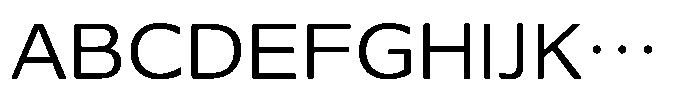 Seibi Yuni Light Font UPPERCASE