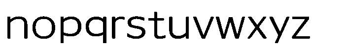 Seibi Yuni Light Font LOWERCASE