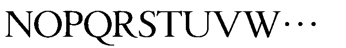 Seimin Kana Classic OT DB Font UPPERCASE