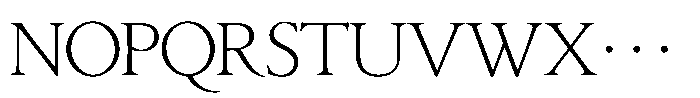 Seimin Kana Classic OT L Font UPPERCASE