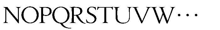 Seimin Kana Classic OT M Font UPPERCASE