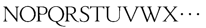 Seimin Kana Classic OT R Font UPPERCASE