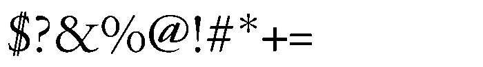 Seimin Kana Old Font OTHER CHARS
