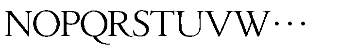 Seimin Kana Old Font UPPERCASE