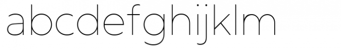 Seitu Thin Font LOWERCASE