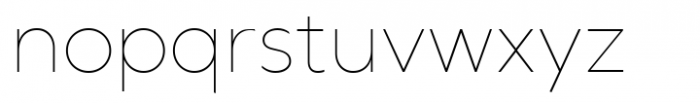 Seitu Thin Font LOWERCASE