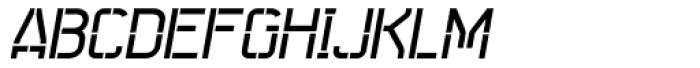 Seize Open Italic Font UPPERCASE