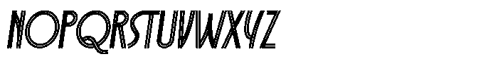 Selangor Inline Italic Font LOWERCASE