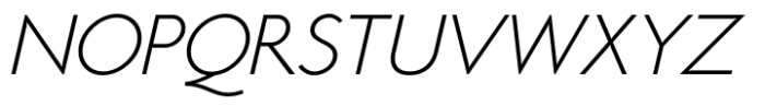 Selene Book Light Italic Font UPPERCASE