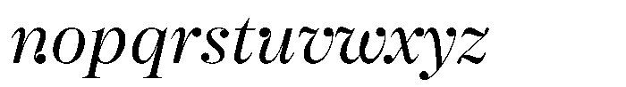 Selestin Book Italic Font LOWERCASE