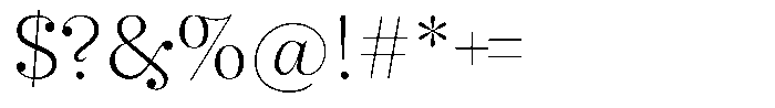 Selestin Extra Light Font OTHER CHARS