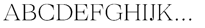 Selestin Extra Light Font UPPERCASE