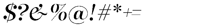 Selestin Italic Font OTHER CHARS