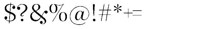 Selestin Light Font OTHER CHARS