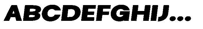Selfinty Black Expanded Slanted Font UPPERCASE