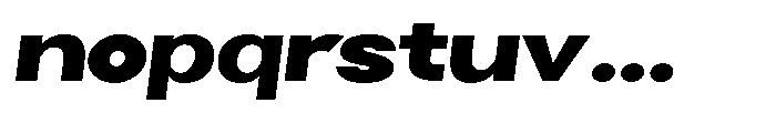 Selfinty Black Expanded Slanted Font LOWERCASE