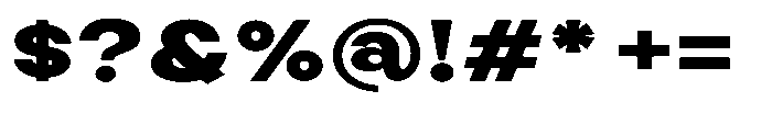 Selfinty Black Expanded Font OTHER CHARS