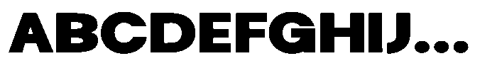Selfinty Black Expanded Font UPPERCASE