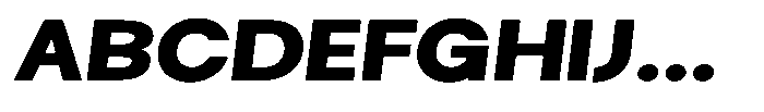 Selfinty Extra Bold Expanded Slanted Font UPPERCASE