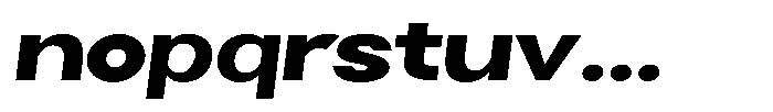 Selfinty Extra Bold Expanded Slanted Font LOWERCASE