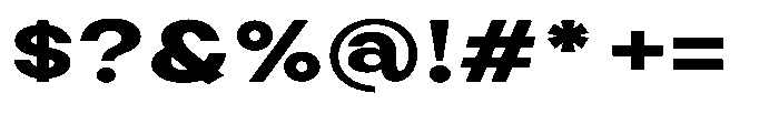 Selfinty Extra Bold Expanded Font OTHER CHARS