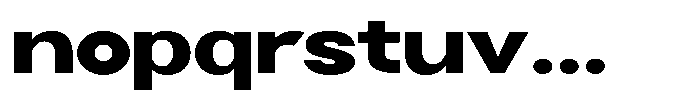 Selfinty Extra Bold Expanded Font LOWERCASE