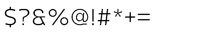 Selfion Extra Light Font OTHER CHARS