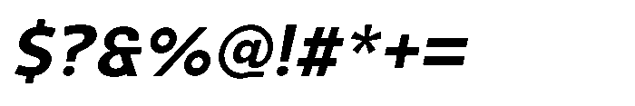 Selfion Semi Bold Italic Font OTHER CHARS