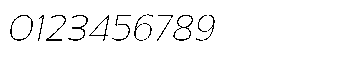 Selfion Thin Italic Font OTHER CHARS