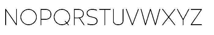 Selfion Thin Font UPPERCASE