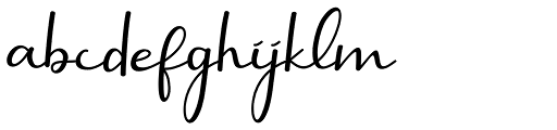 Selly Calligraphy Regular Font LOWERCASE