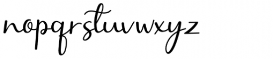 Selly Calligraphy Regular Font LOWERCASE