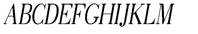 Selmora Condensed Slant Font