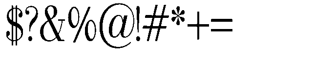 Selmora Condensed Font OTHER CHARS