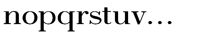 Selmora Expanded Font LOWERCASE