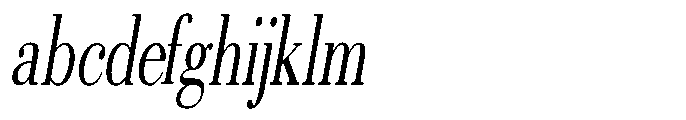 Selmora Extra Condensed Slant FONT
